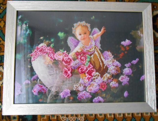 Картина"Ангелок в саду"